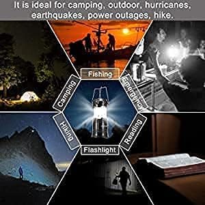 Rechargeable Solar and Charging LED Lantern Torch Light, Portable Camping and Home Emergency Light also Solar Light