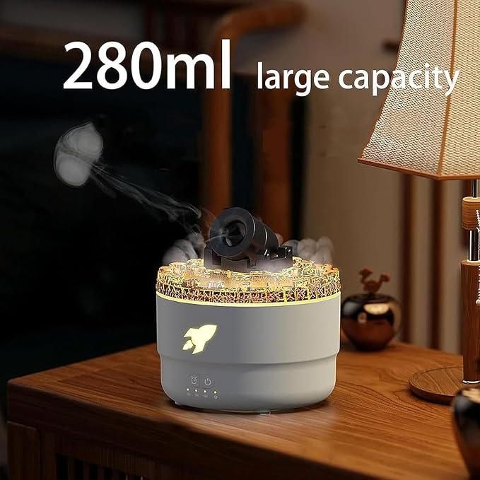 Aroma Diffuser – Rocket Design with Color-Changing LED
