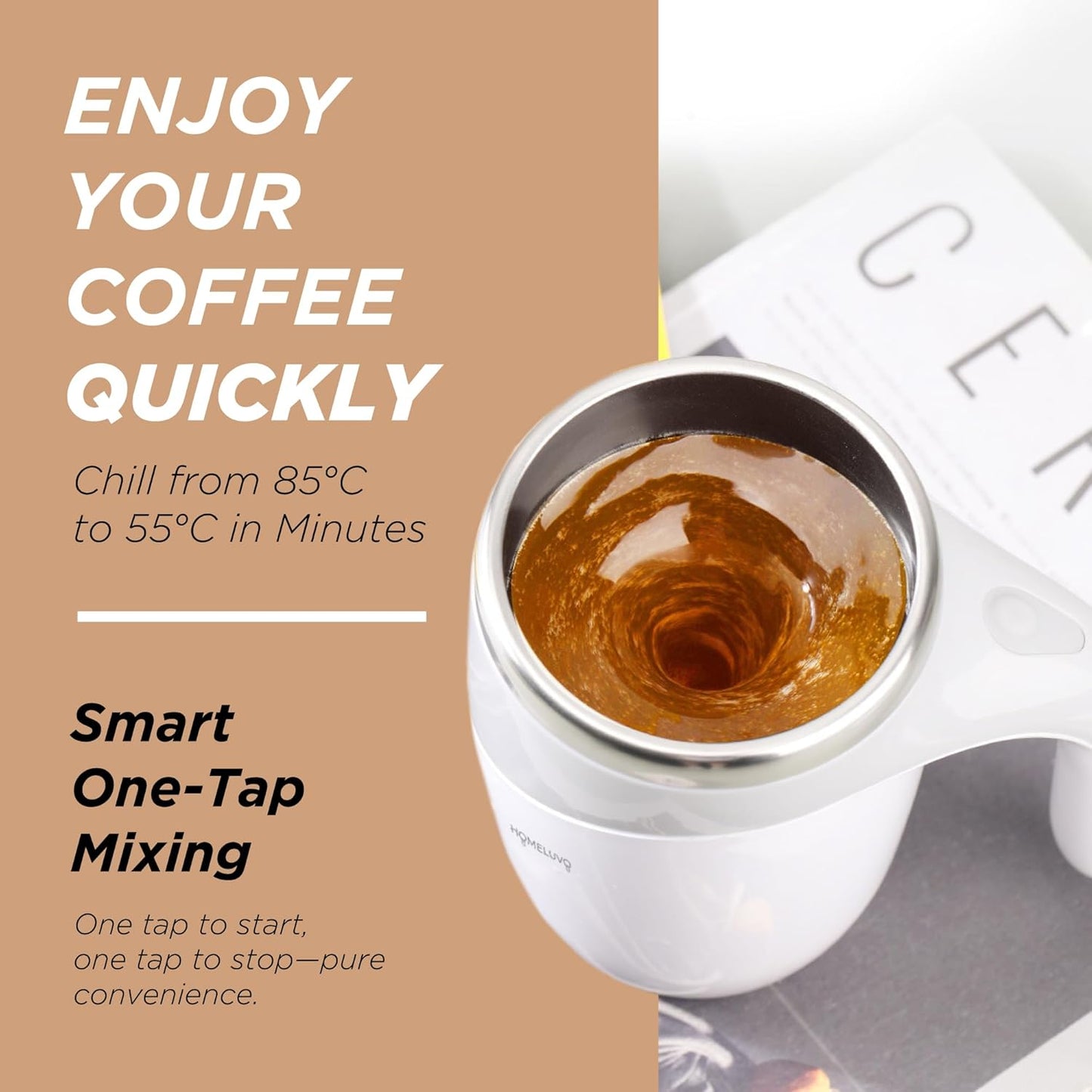 Self Stirring Magnetic Mug