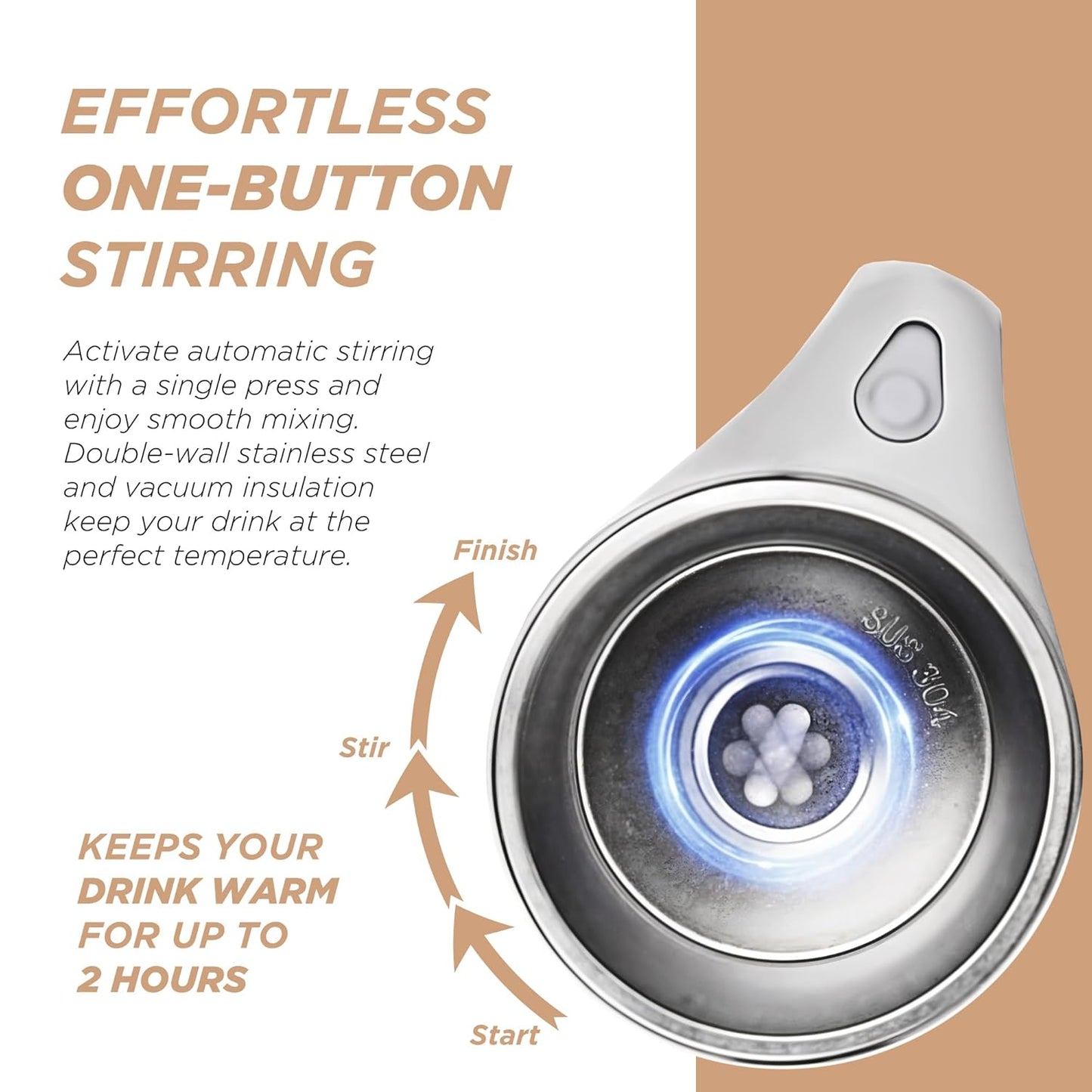 Self Stirring Magnetic Mug