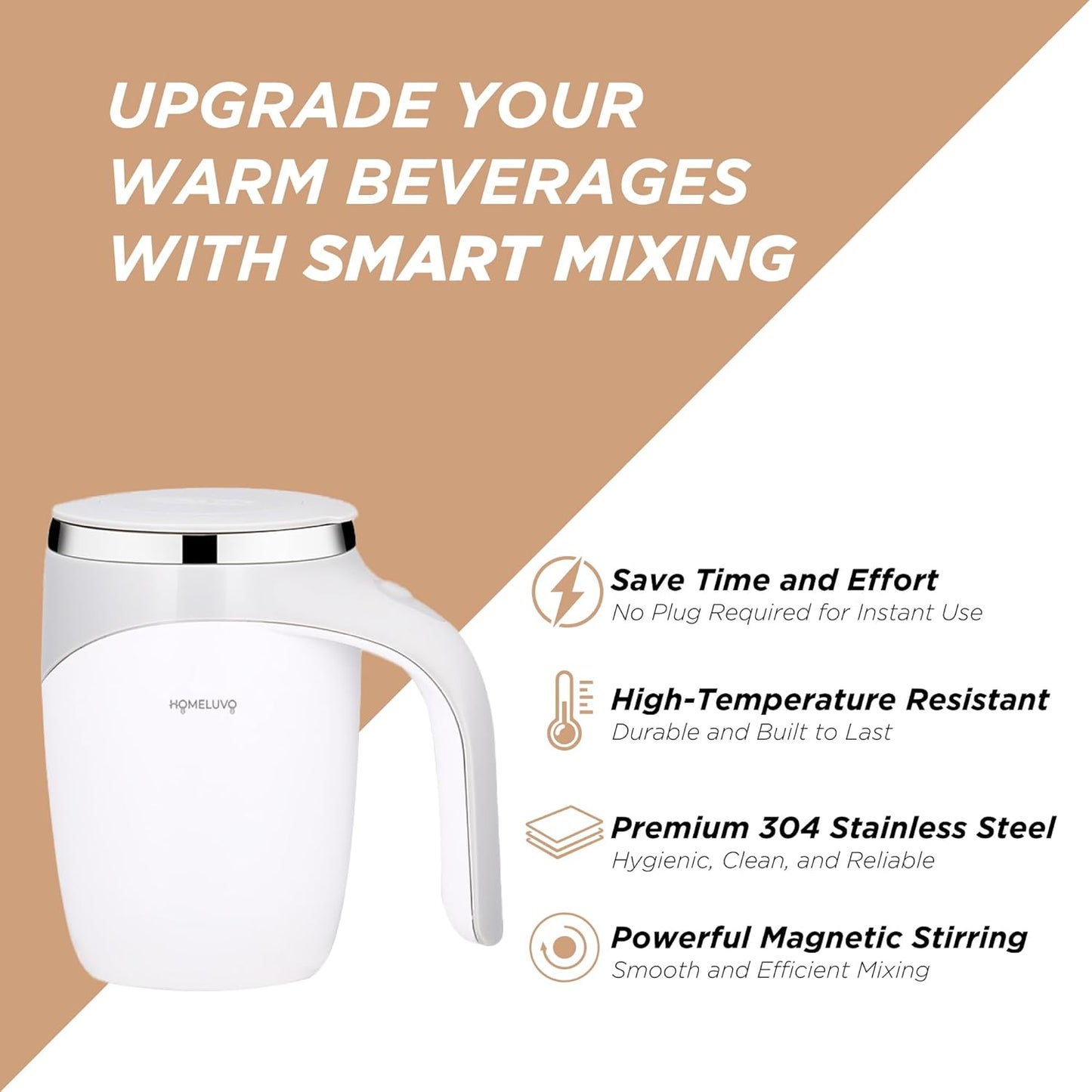 Self Stirring Magnetic Mug