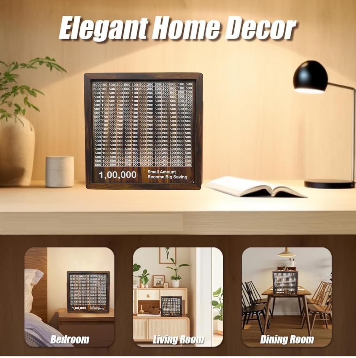 Savings Challenge Piggy Bank