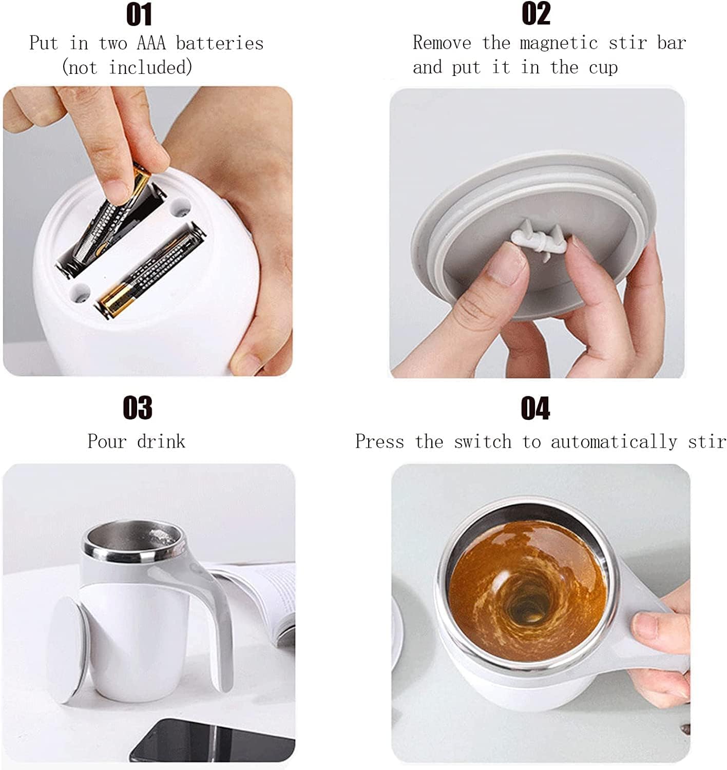 Self Stirring Magnetic Mug