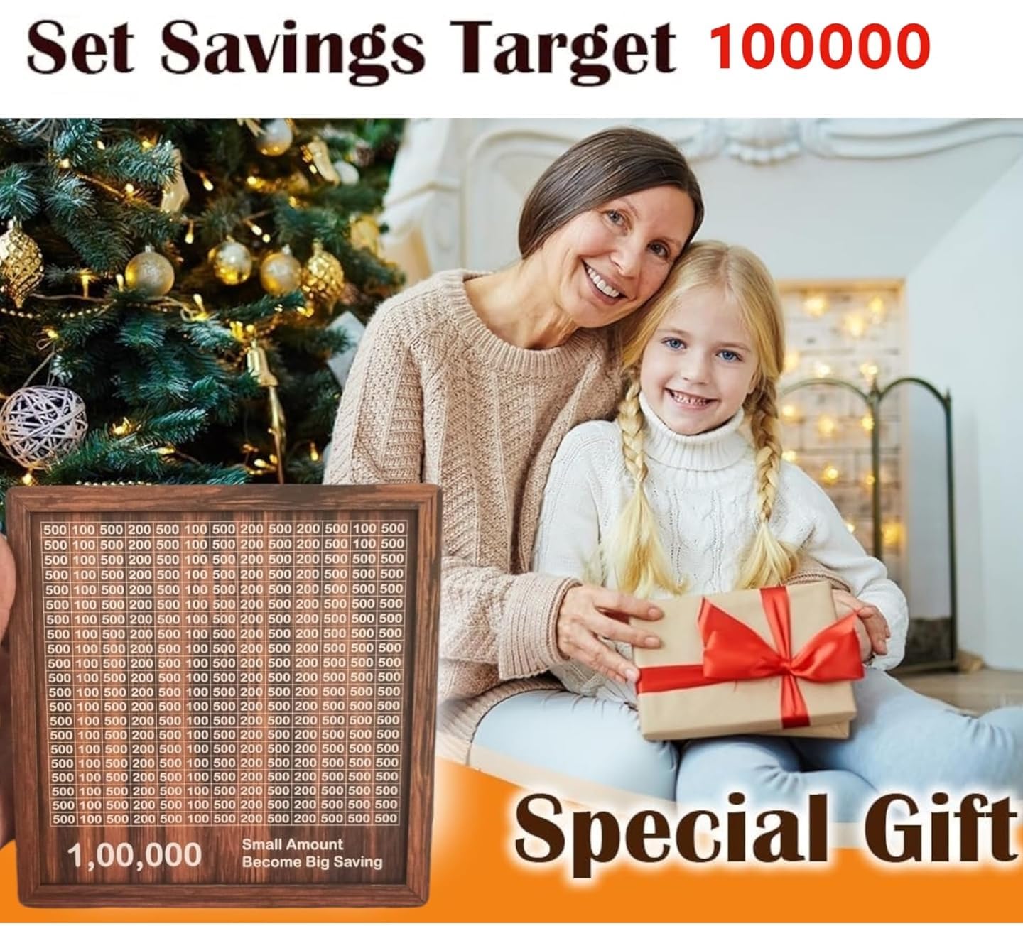 Savings Challenge Piggy Bank